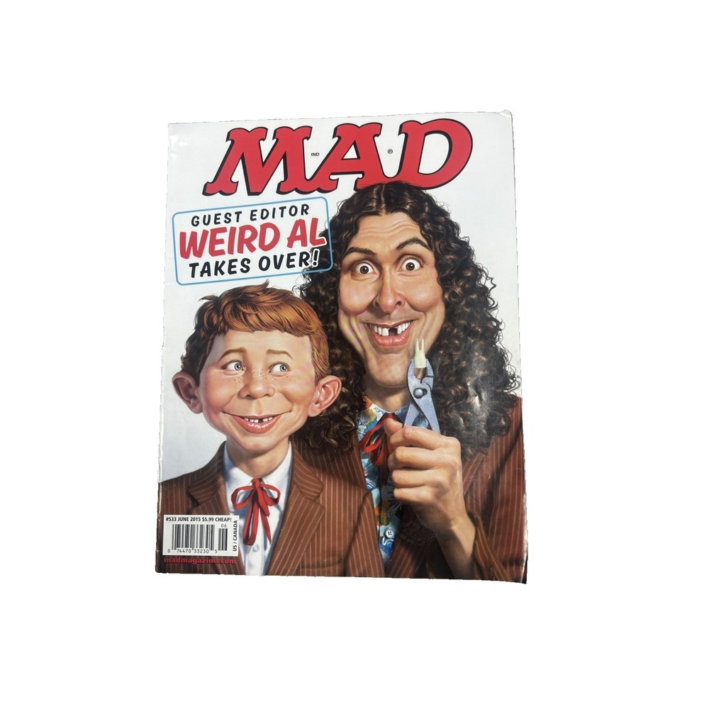 MAD Magazine Issue 533 Guest Editorial Weird Al Yankovic 2015 Humor Politics
